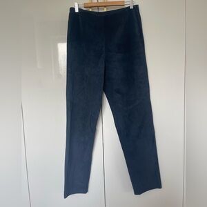 Danier Leather suede navy blue pants sz 12